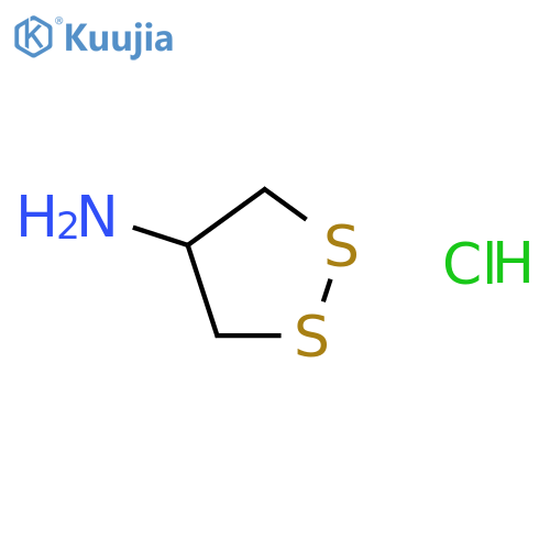 1,2-Dithiolan-4-amine,hydrochloride (1:1) structure