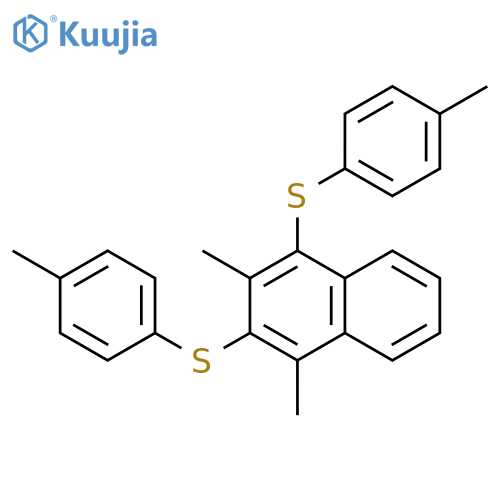 Naphthalene, 1,3-dimethyl-2,4-bis[(4-methylphenyl)thio]- structure