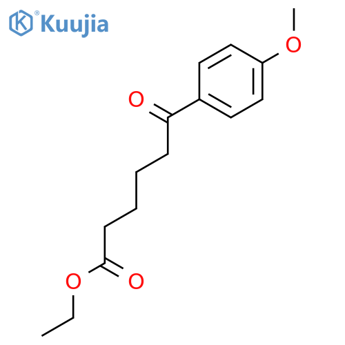 Ethyl 6-(4-methoxyphenyl)-6-oxohexanoate structure