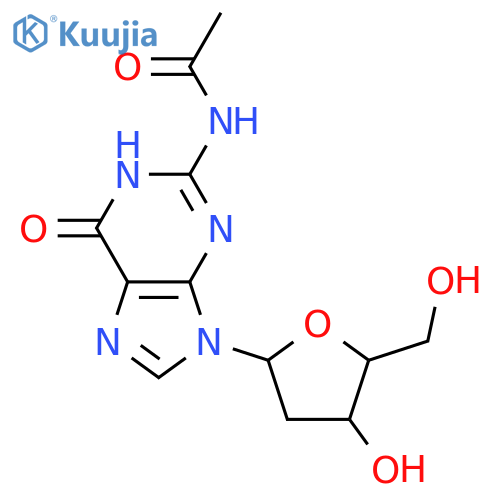 Guanosine,N-acetyl-2'-deoxy- (7CI,9CI) structure