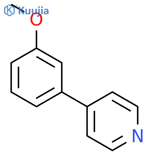 Pyridine,4-(3-methoxyphenyl)- structure