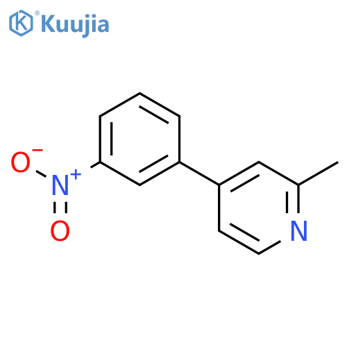 Pyridine, 2-methyl-4-(3-nitrophenyl)- structure