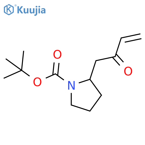 Tert-butyl 2-(2-oxobut-3-EN-1-YL)pyrrolidine-1-carboxylate structure