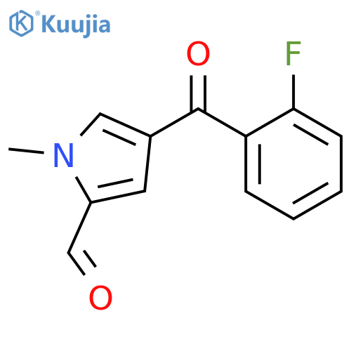 4-(2-Fluorobenzoyl)-1-methyl-1H-pyrrole-2-carbaldehyde structure
