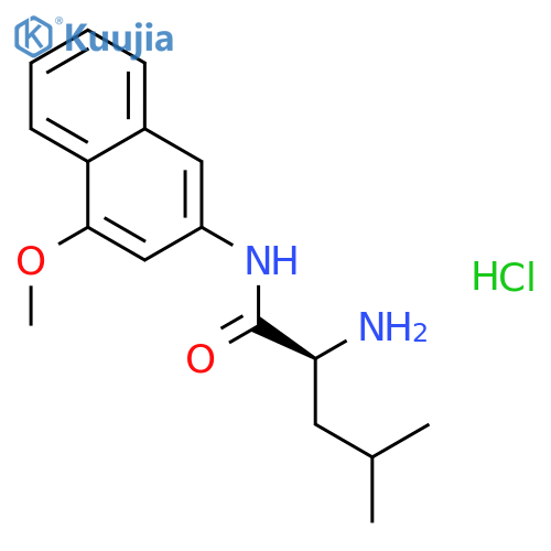 L-Leucine 4-methoxy-β-naphthylamide Hydrochloride structure