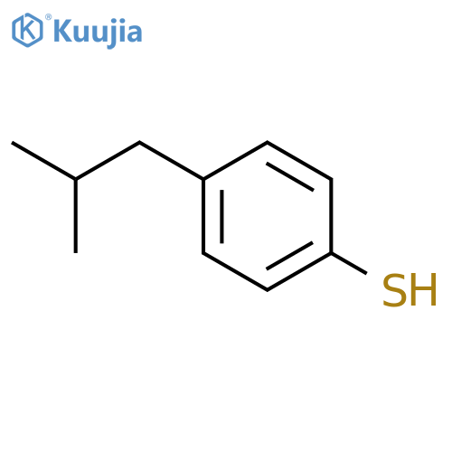 4-(2-methylpropyl)benzene-1-thiol structure