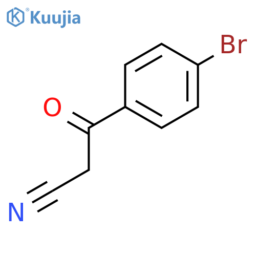 3-(4-bromophenyl)-3-oxo-propanenitrile structure