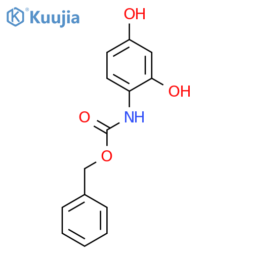 benzyl N-(2,4-dihydroxyphenyl)carbamate structure