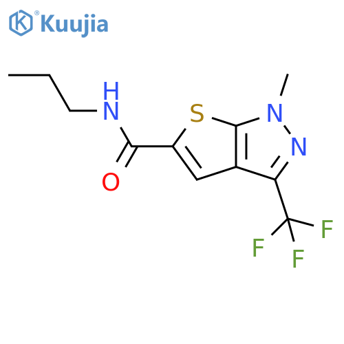 1H-Thieno[2,3-c]pyrazole-5-carboxamide, 1-methyl-N-propyl-3-(trifluoromethyl)- structure