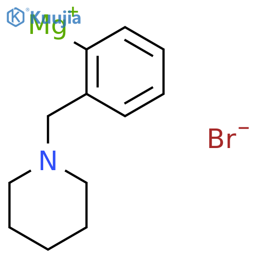 [2-(1-Piperidinylmethyl)phenyl]magnesium bromide structure