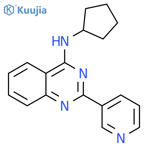 N-cyclopentyl-2-(pyridin-3-yl)quinazolin-4-amine structure