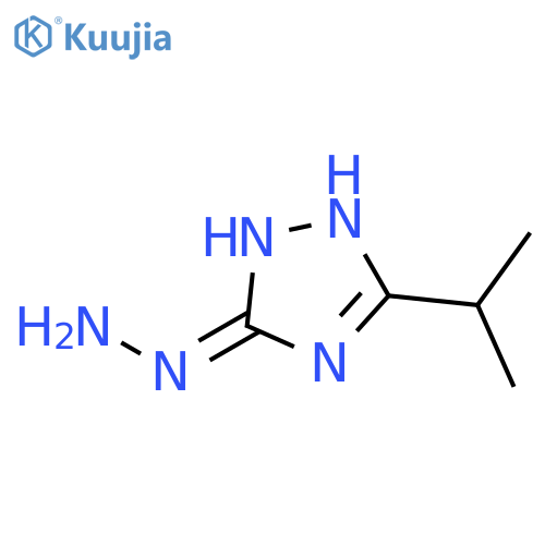 5-Hydrazineyl-3-isopropyl-1H-1,2,4-triazole structure