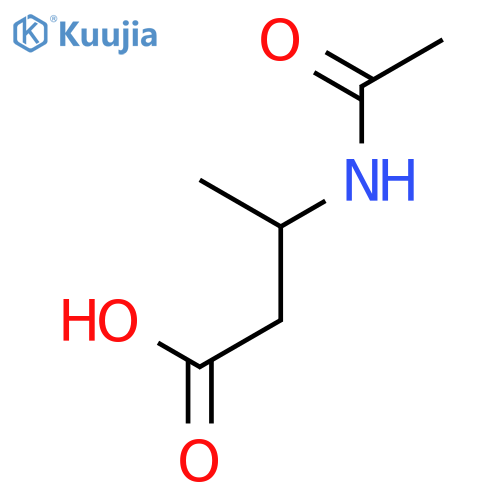 (3R)-3-acetamidobutanoic acid structure