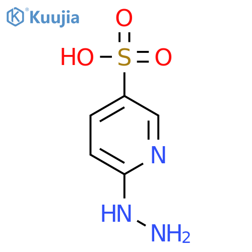 3-Pyridinesulfonic acid, 6-hydrazino- structure