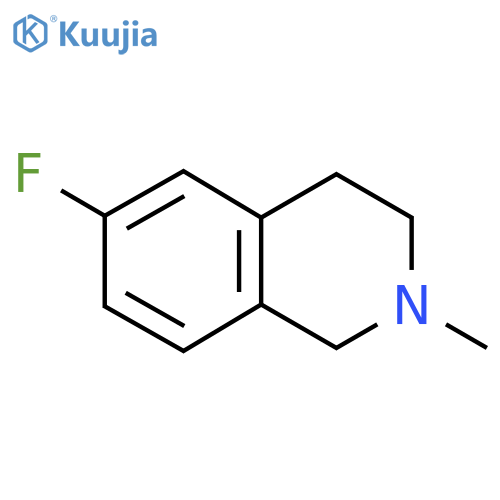 6-Fluoro-2-methyl-1,2,3,4-tetrahydroisoquinoline structure