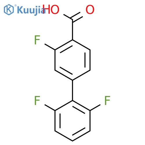 4-(2,6-Difluorophenyl)-2-fluorobenzoic acid structure