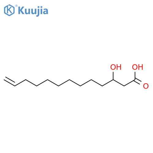 12-Tridecenoic acid, 3-hydroxy- structure