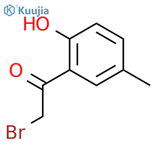 2-bromo-1-(2-hydroxy-5-methylphenyl)ethanone structure