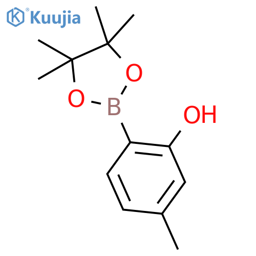 5-methyl-2-(tetramethyl-1,3,2-dioxaborolan-2-yl)phenol structure