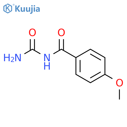Benzamide, N-(aminocarbonyl)-4-methoxy- structure