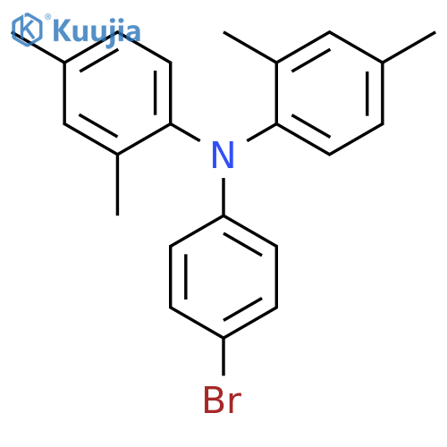Benzenamine, N-(4-bromophenyl)-N-(2,4-dimethylphenyl)-2,4-dimethyl- structure