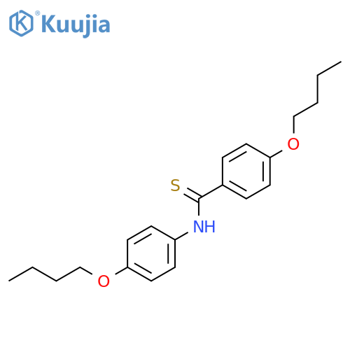 Benzenecarbothioamide, 4-butoxy-N-(4-butoxyphenyl)- structure