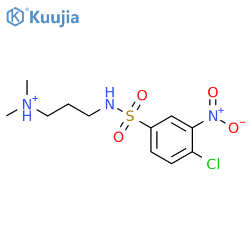 4-chloro-N-3-(dimethylamino)propyl-3-nitrobenzene-1-sulfonamide structure