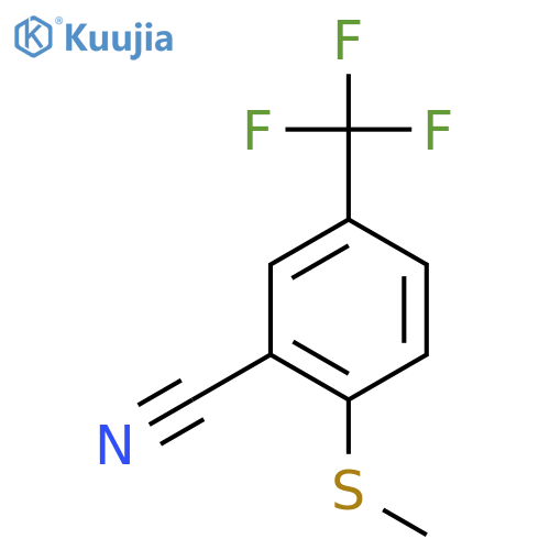 2-(Methylthio)-5-(trifluoromethyl)benzonitrile structure