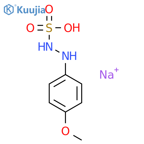 (4-Methoxyphenyl)-2-hydrazinesulfonate sodium salt monohydrate structure