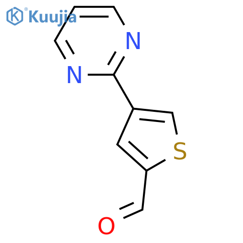 2-Thiophenecarboxaldehyde, 4-(2-pyrimidinyl)- (9CI, ACI) structure
