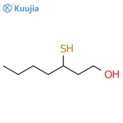 1-Heptanol, 3-mercapto- structure