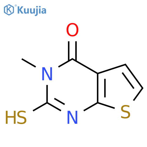 3-methyl-2-sulfanyl-3H,4H-thieno2,3-dpyrimidin-4-one structure