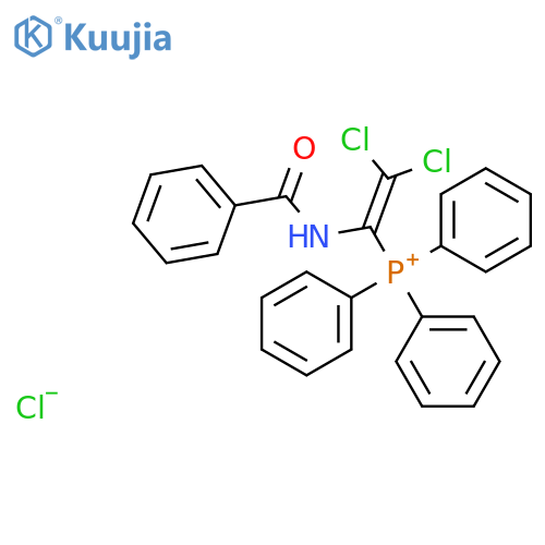 2,2-dichloro-1-(phenylformamido)ethenyltriphenylphosphanium chloride structure