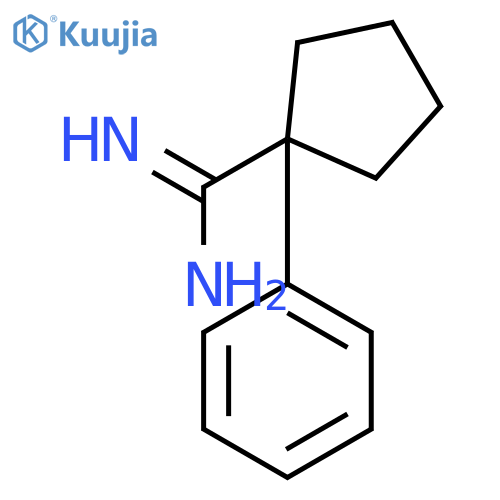 1-phenylcyclopentane-1-carboximidamide structure