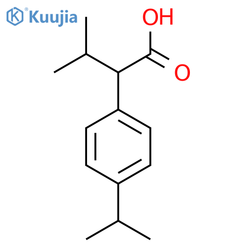 3-methyl-2-4-(propan-2-yl)phenylbutanoic acid structure