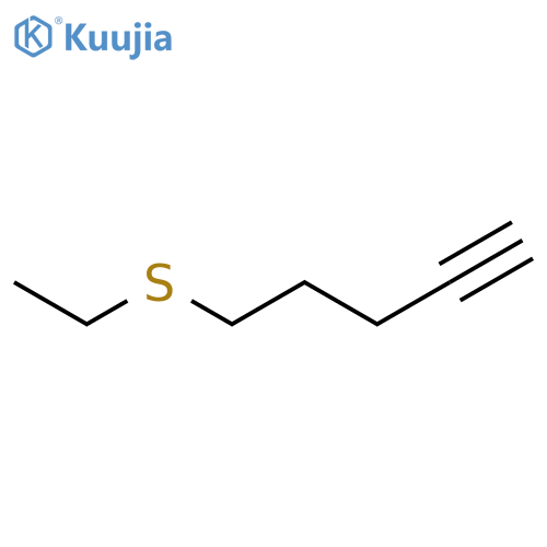 5-(ethylsulfanyl)pent-1-yne structure