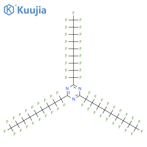 1,3,5-Triazine,2,4,6-tris(1,1,2,2,3,3,4,4,5,5,6,6,7,7,8,8,9,9,9-nonadecafluorononyl)- structure