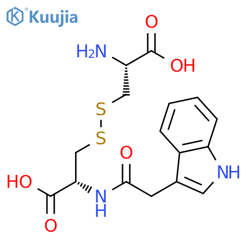 L-CYSTINE, N-(1H-INDOL-3-YLACETYL)- structure