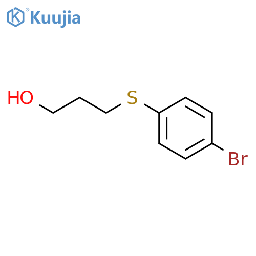 3-(4-Bromophenyl)thio-1-propanol structure