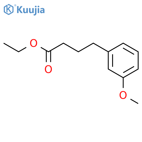 Benzenebutanoic acid, 3-methoxy-, ethyl ester structure