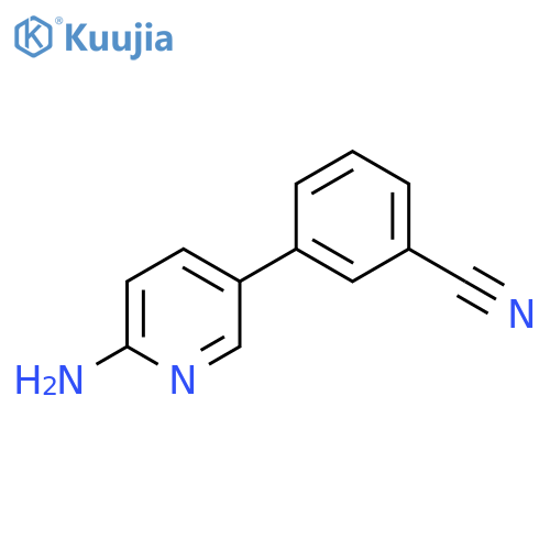 3-(6-Aminopyridin-3-yl)benzonitrile structure