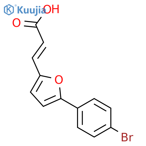 3-5-(4-bromophenyl)furan-2-ylprop-2-enoic acid structure