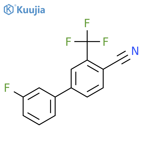 [1,1'-BIPHENYL]-4-CARBONITRILE, 3'-FLUORO-3-(TRIFLUOROMETHYL)- structure