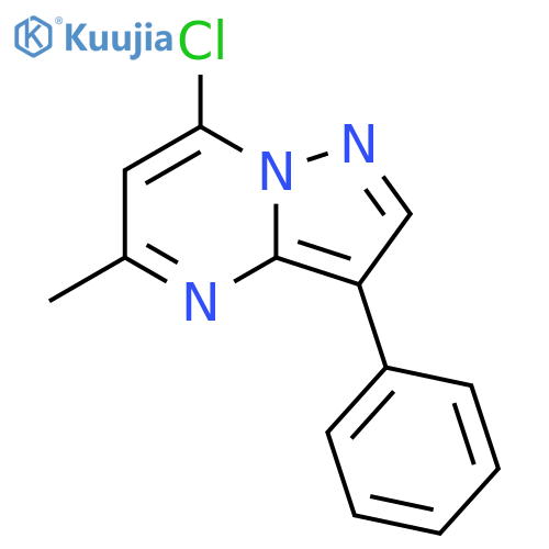 7-chloro-5-methyl-3-phenylpyrazolo1,5-apyrimidine structure
