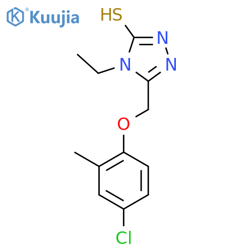 5-(4-Chloro-2-methylphenoxy)methyl-4-ethyl-4H-1,2,4-triazole-3-thiol structure