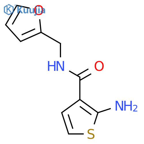 2-Amino-N-(2-furylmethyl)thiophene-3-carboxamide structure