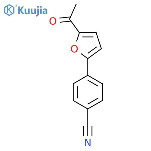 4-(5-Acetylfuran-2-yl)benzonitrile structure
