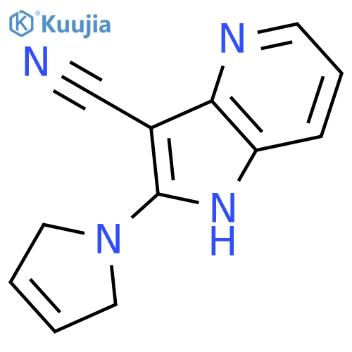 1H-Pyrrolo[3,2-b]pyridine-3-carbonitrile, 2-(2,5-dihydro-1H-pyrrol-1-yl)- structure