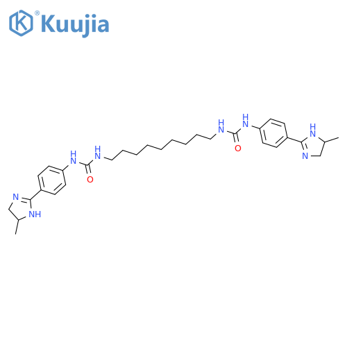Urea,1,1'-nonamethylenebis[3-[p-(4-methyl-2-imidazolin-2-yl)phenyl]-,dihydrochloride (8CI) structure