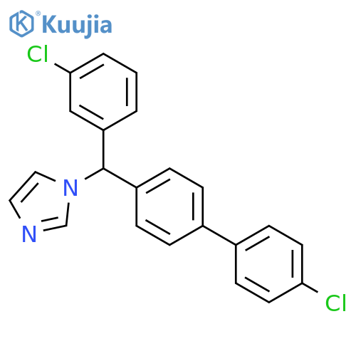 1H-Imidazole, 1-[(4'-chloro[1,1'-biphenyl]-4-yl)(3-chlorophenyl)methyl]- structure